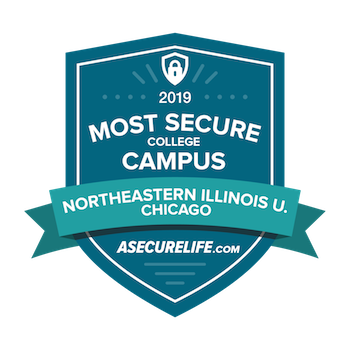 Badge of 2019 Most Secure Campus from ASecureLife