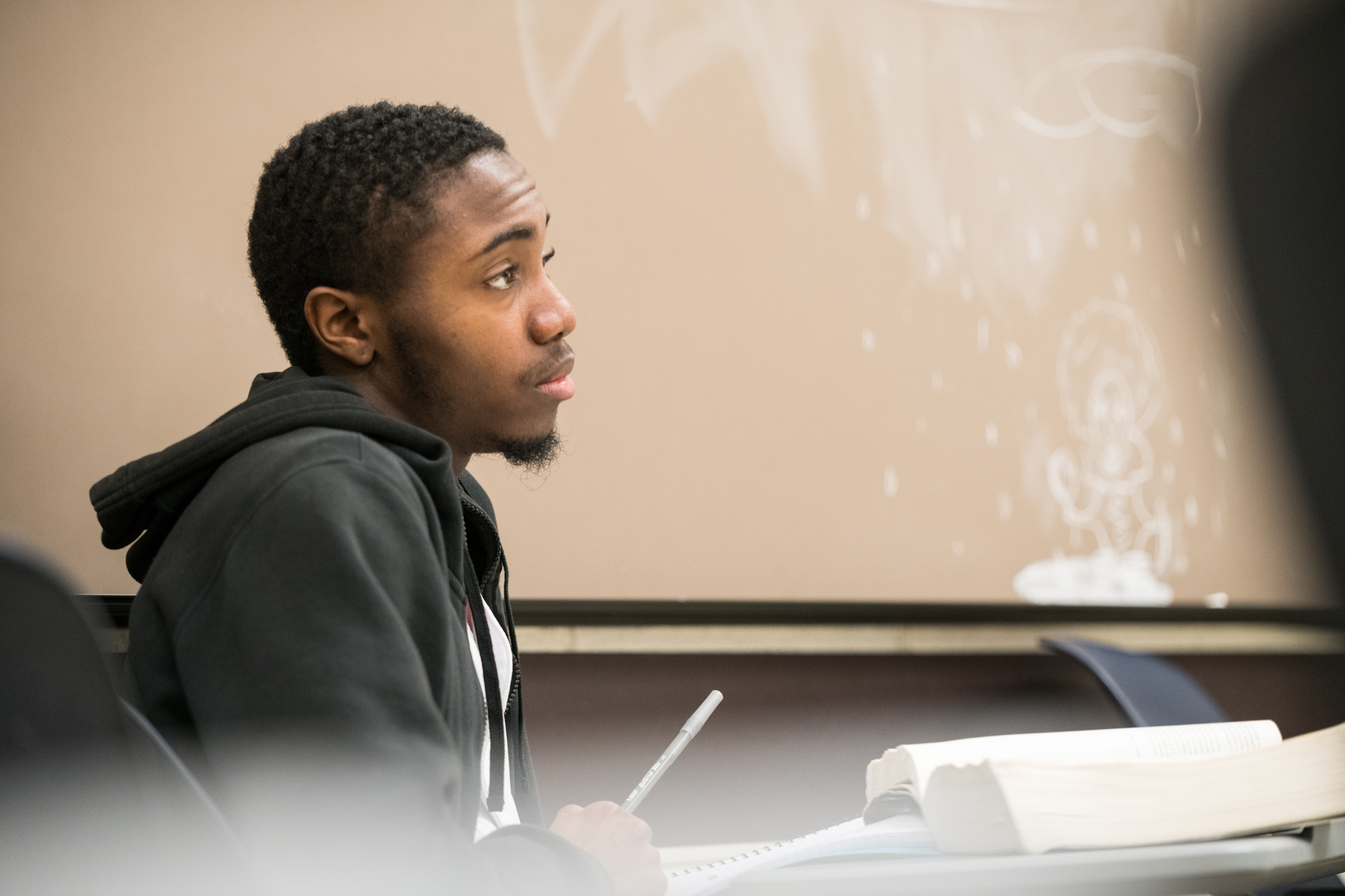 Student in Brad Greenburg's Shakespeare class