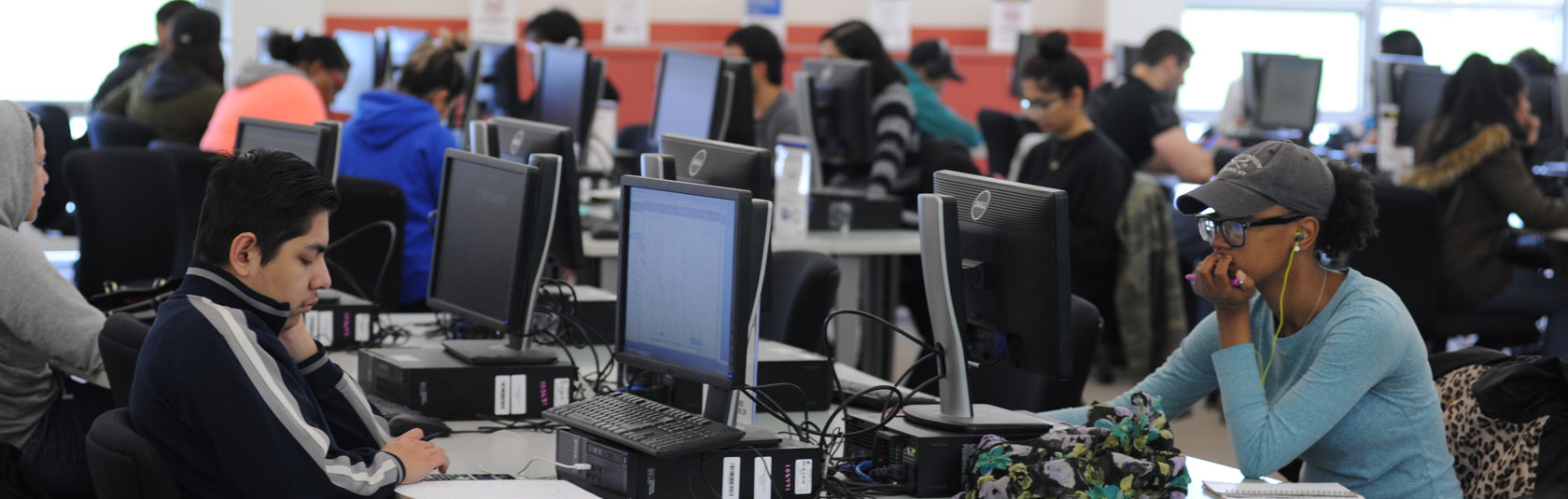 Students in computer lab