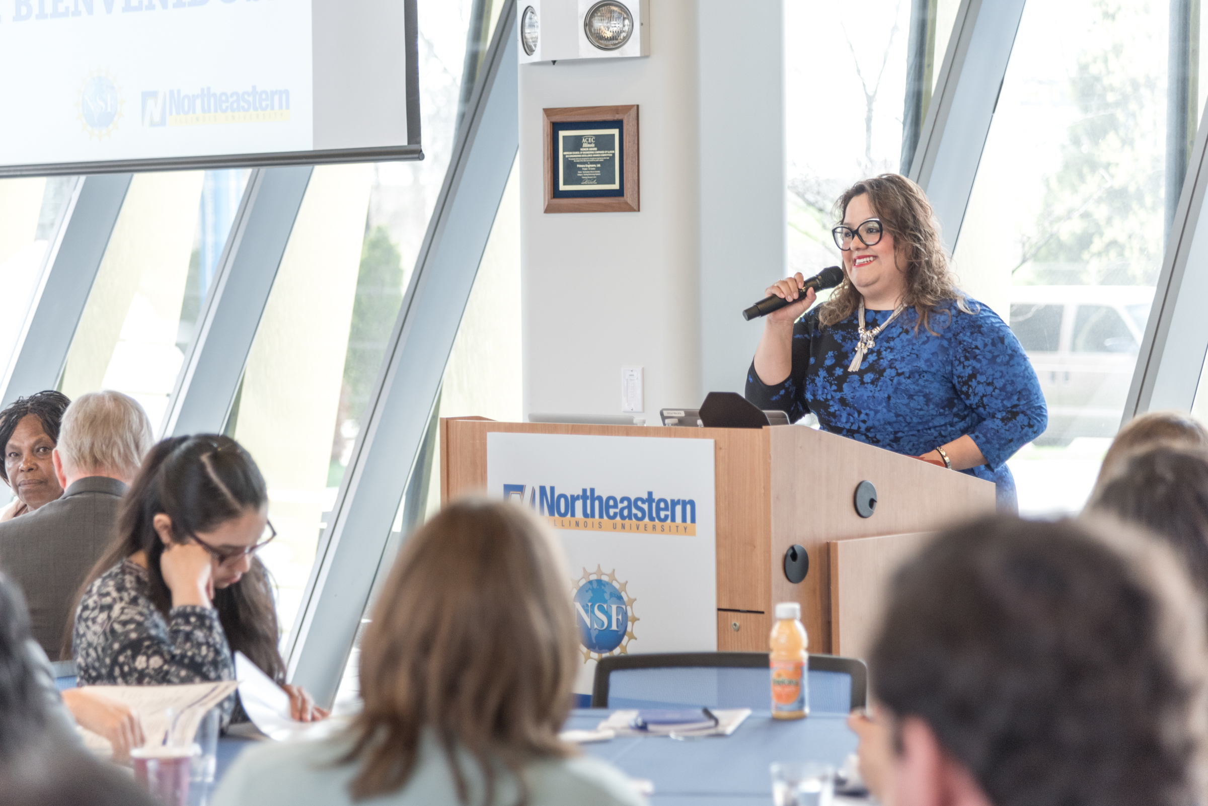 Dr. Maria Luna Duarte welcoming remarks at El Centro