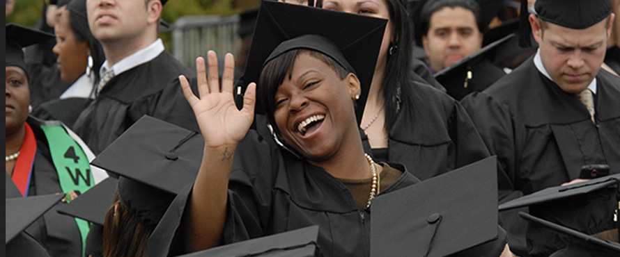 NEIU graduates posing for photo