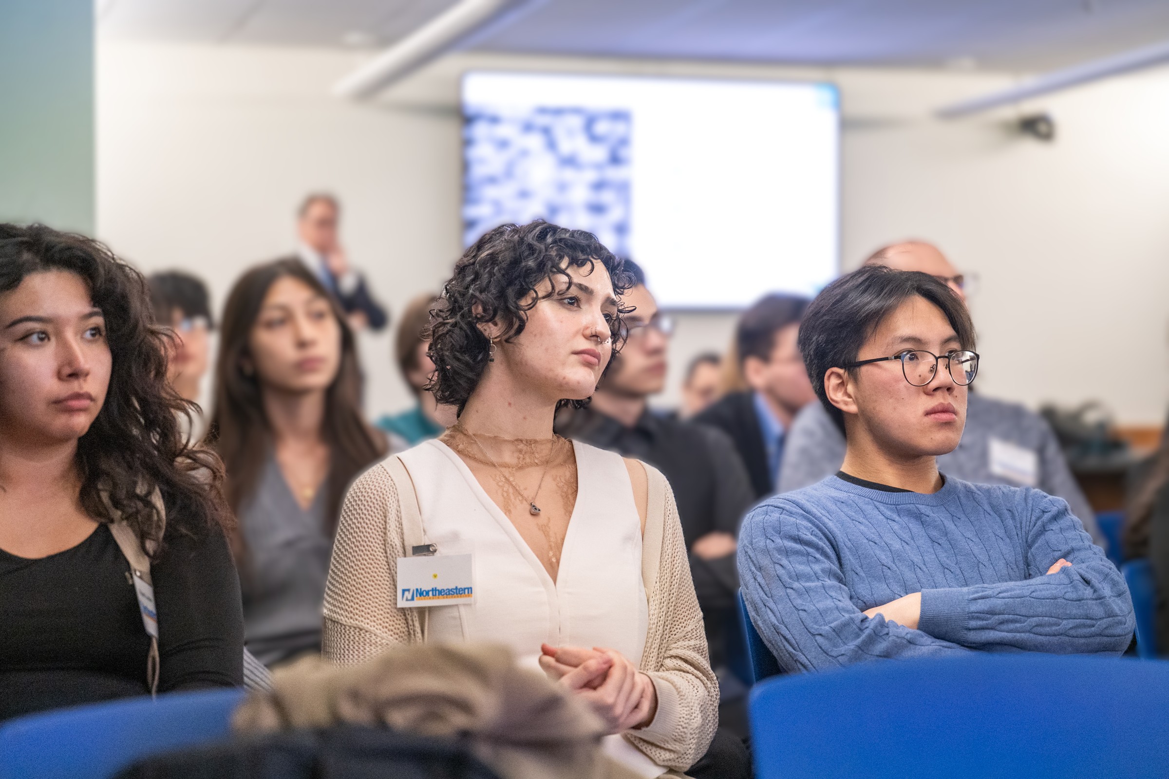 students seated in the audience during the Albazi Symposium