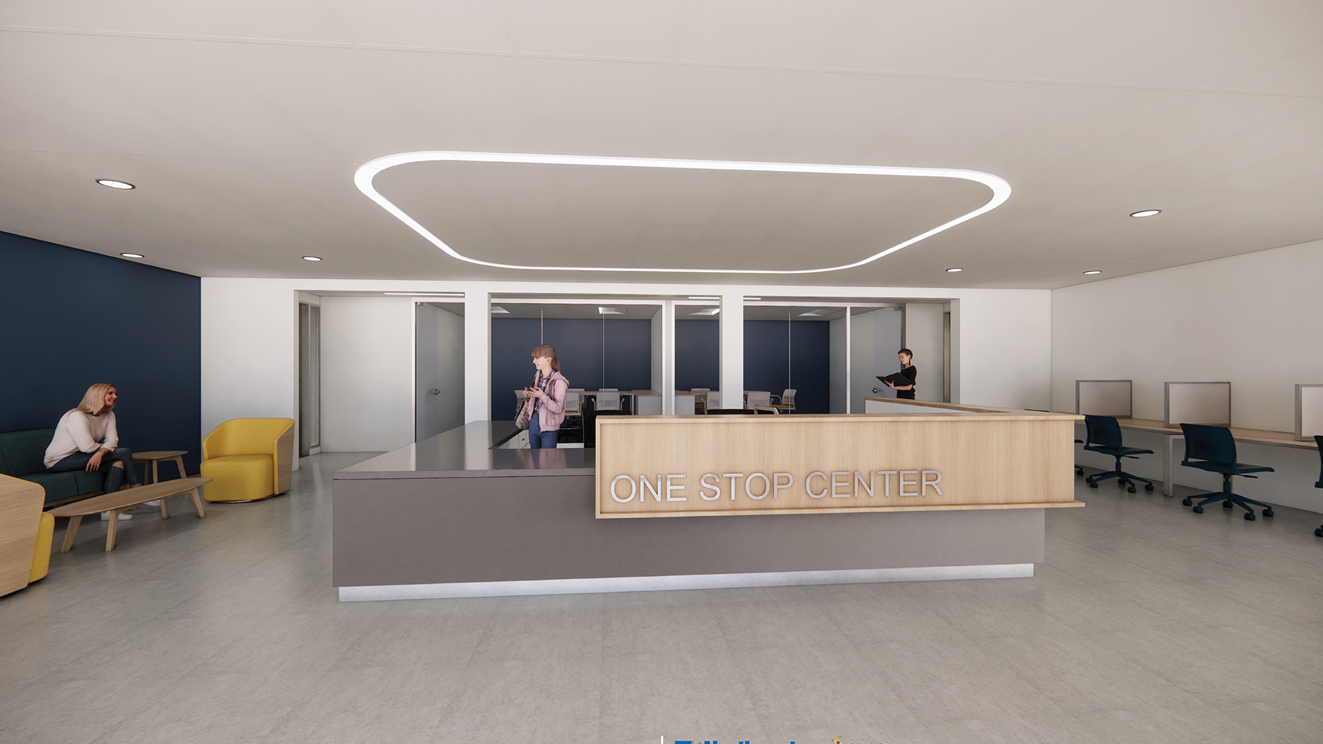 One Stop Center design rendering