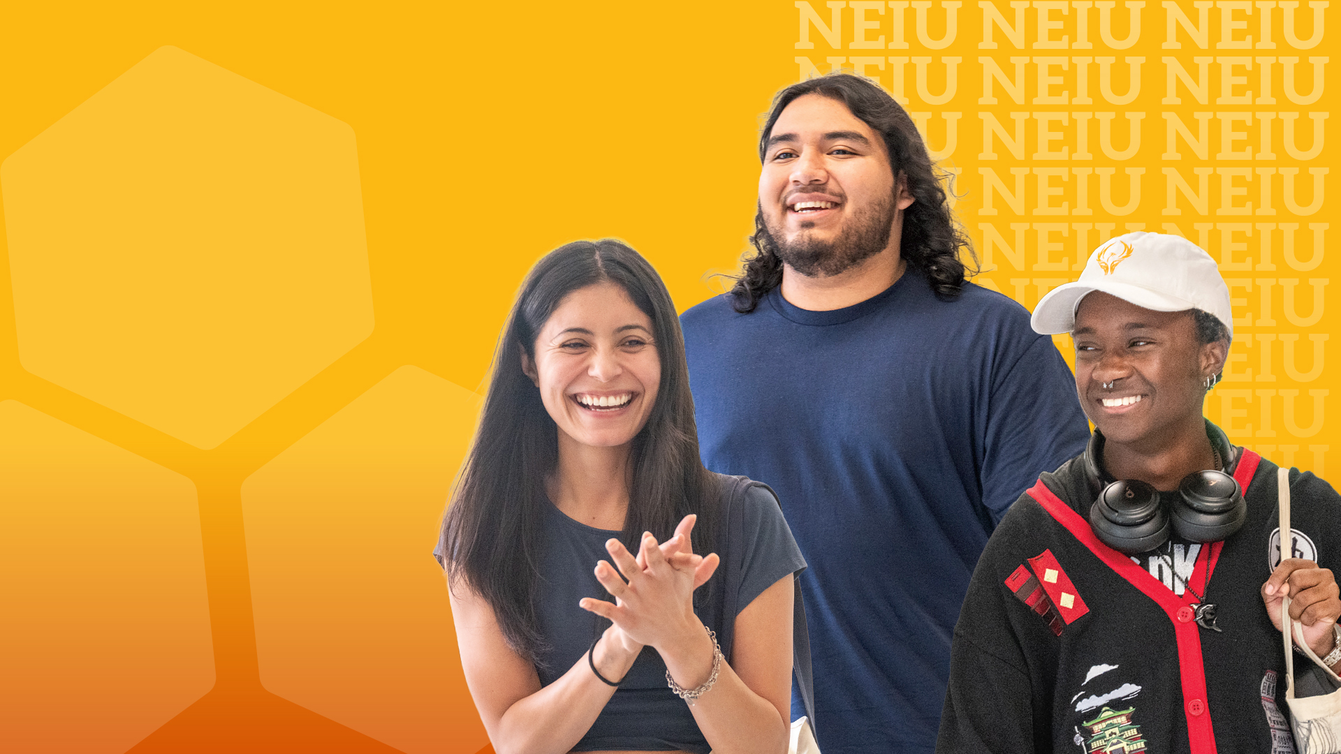 Continue Your Education banner with 3 students smiling