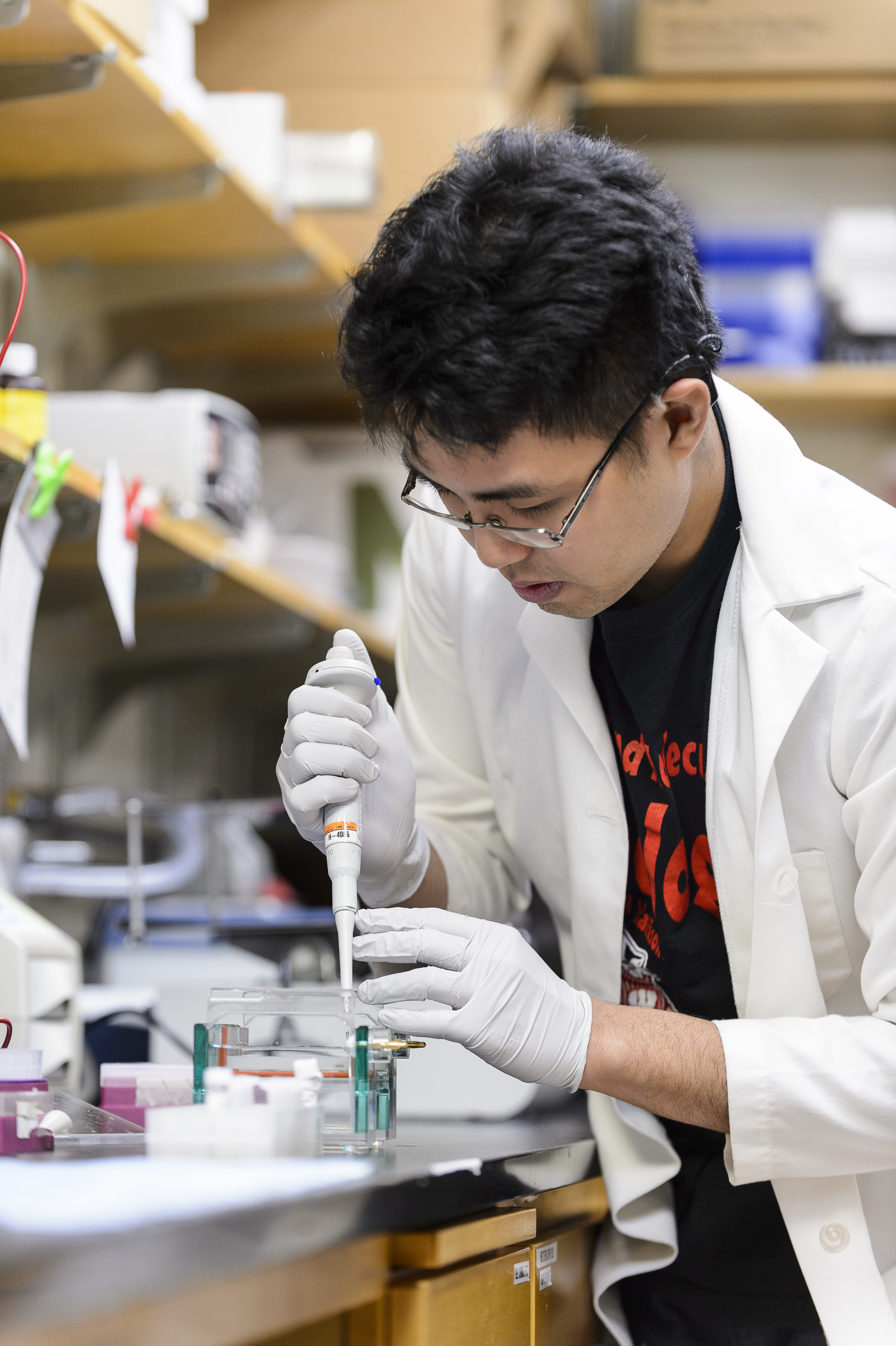 Student Doing Research