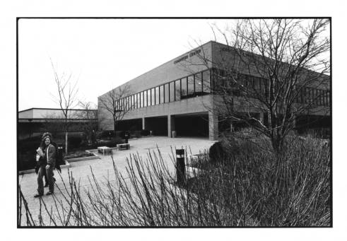 The Campus Commuter Center is shown in 1982. It was later renovated and renamed the Student Union.