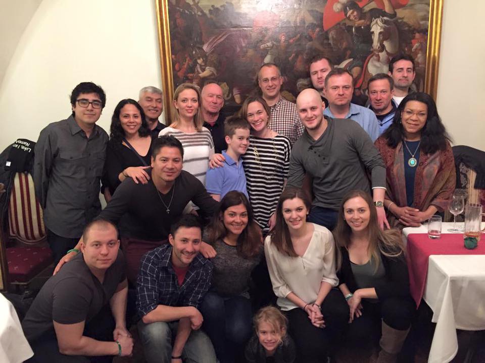 2016 Study Tour group in Budapest