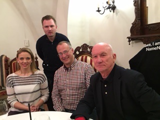 Economic Alums now working in Europe visiting with Profs. Stuart and Wenz 2016