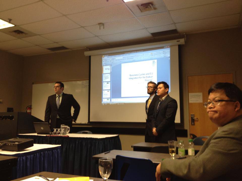 NEIU Econ majors presenting at the Wold Business Institute Conference Toronto 2013