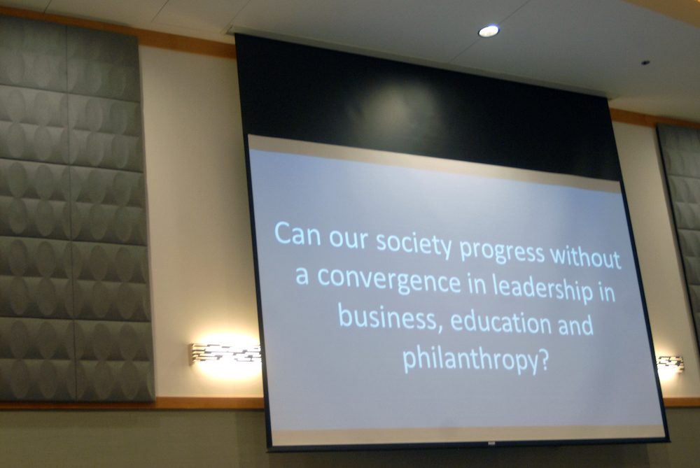 Philanthropy, Education, and Business was the topic of 2015 lecture