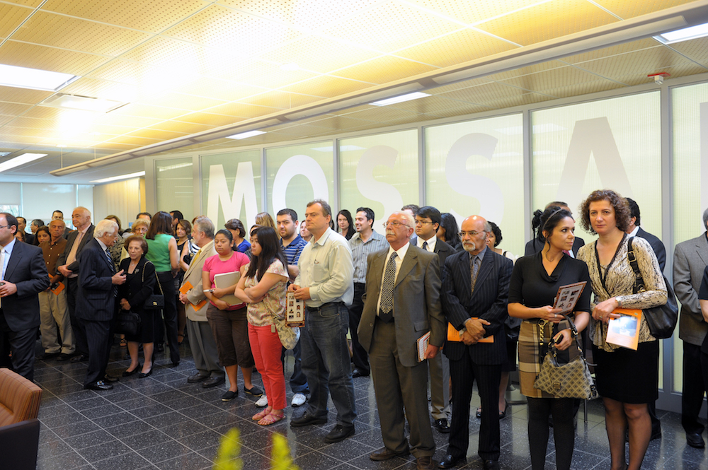 Guests and contributors at the Mossadegh Servant Leaders Hall naming ceremony in COBM