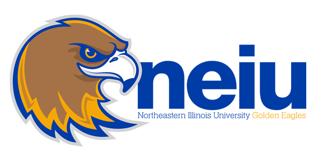 Goldie Mascot with NEIU acronym