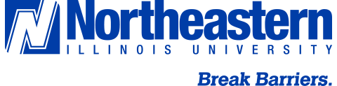 NEIU Logo with tagline in blue