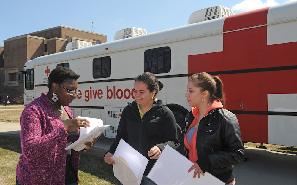 Future Health Professionals hosted a blood drive on the main campus on March 30-31.