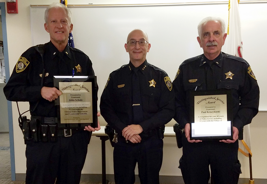 Officers awarded for distinguished service