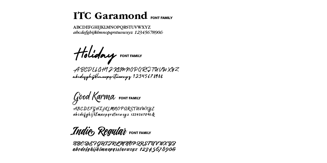 Special fonts