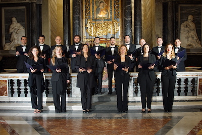 Cardinal Bartolucci Foundation Choir members stand during a performance