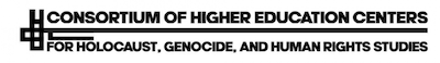Logo for the Consortium of Higher Education Centers for Holocaust, Genocide, and Human Rights Studies