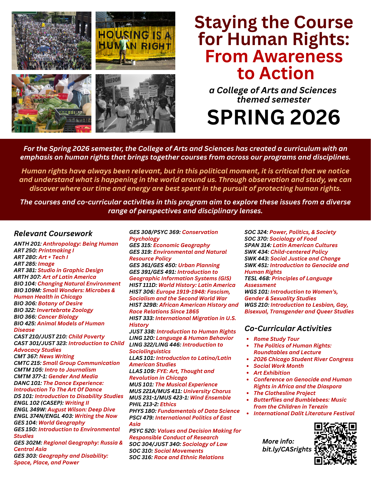 Human Rights Courses - Spring 2026