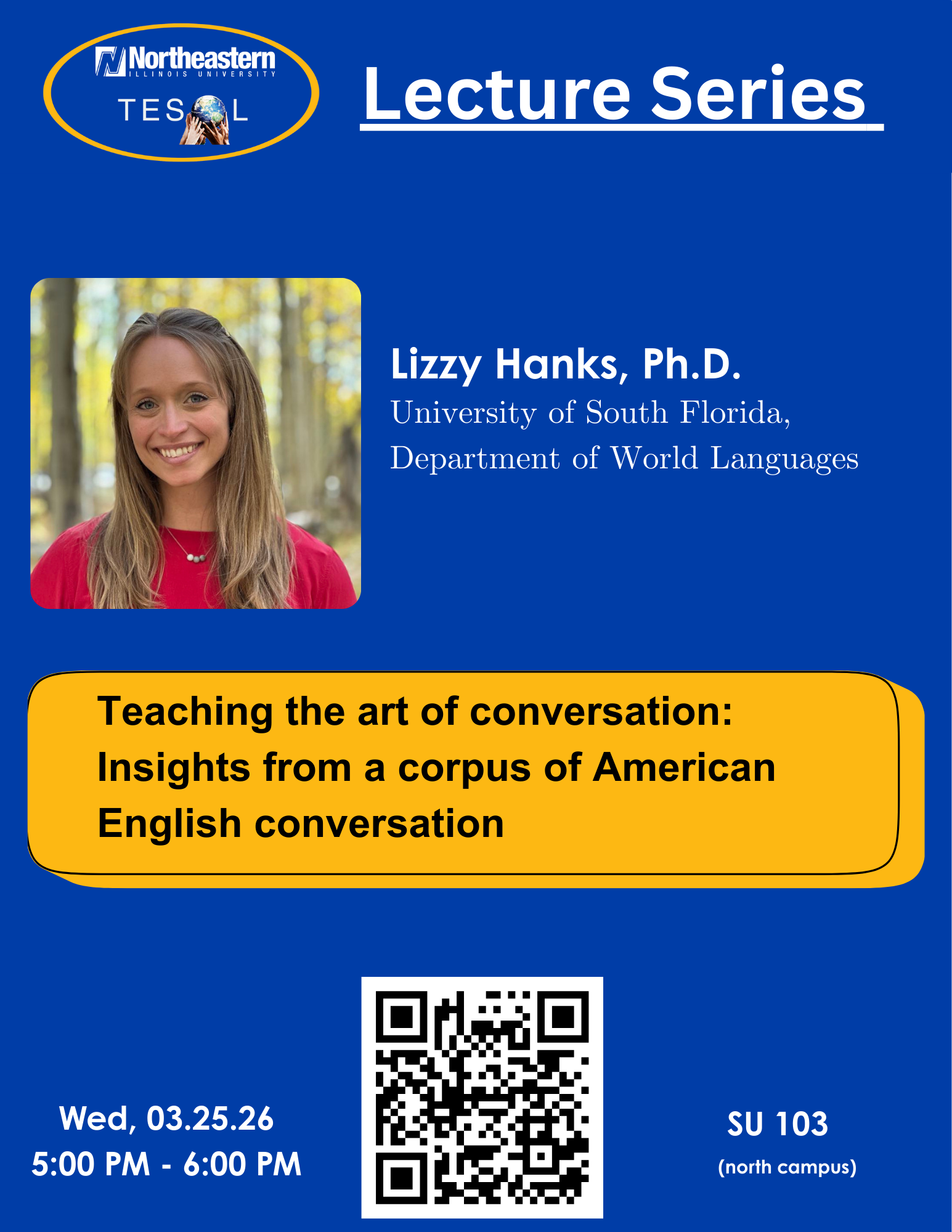 TESOL Lecture Series Dr. Lizzy Hanks
