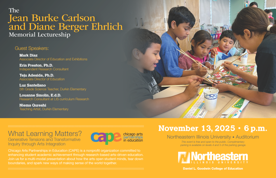 Jean Burke Carlson and Diane Berger Ehrlich Memorial Lectureship Poster