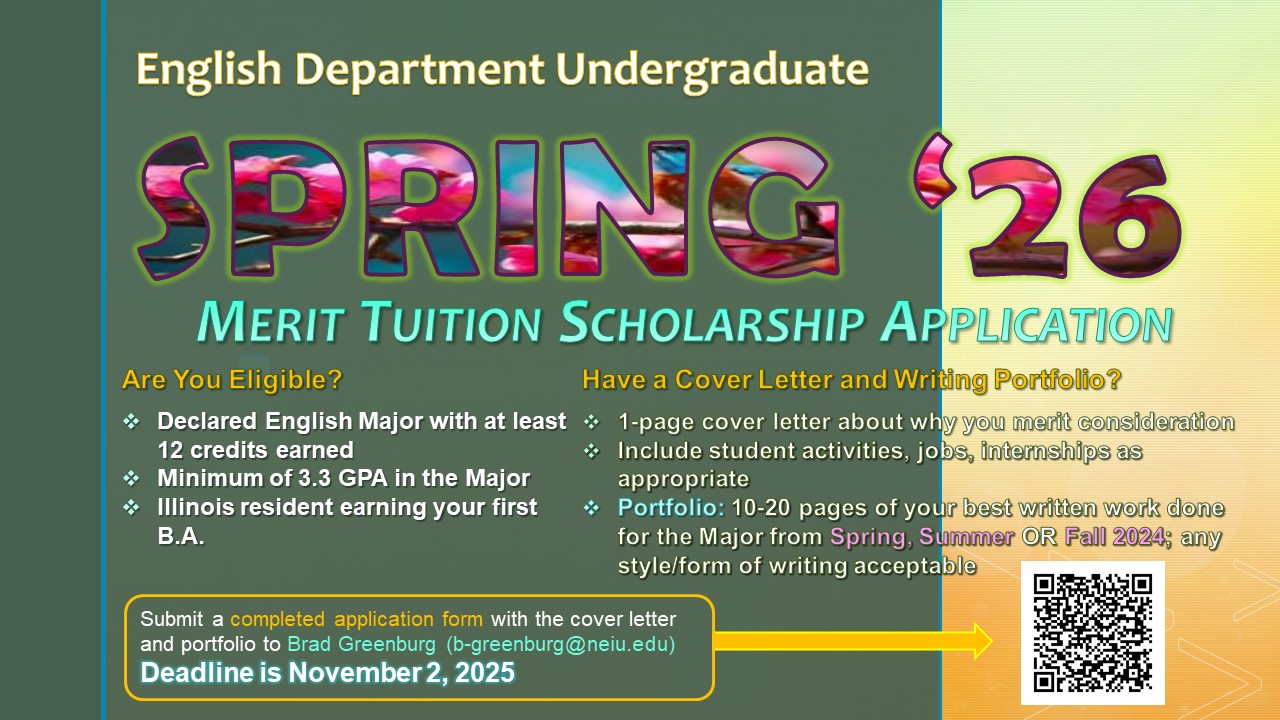 English Merit Tuition Scholarship slide
