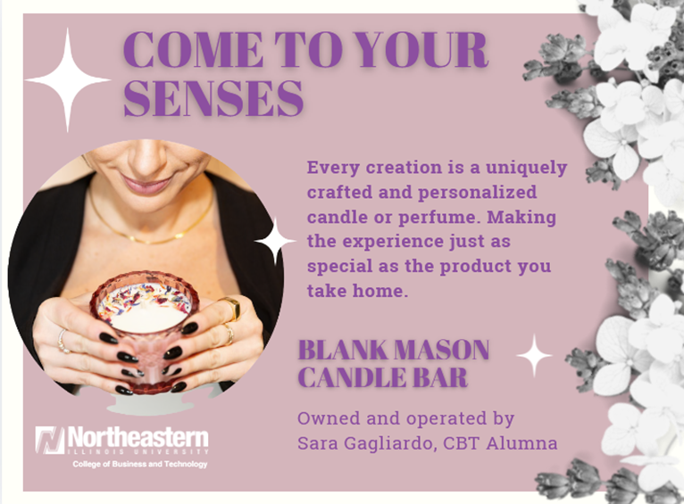 Blank Mason Candle Bar Alumni Event