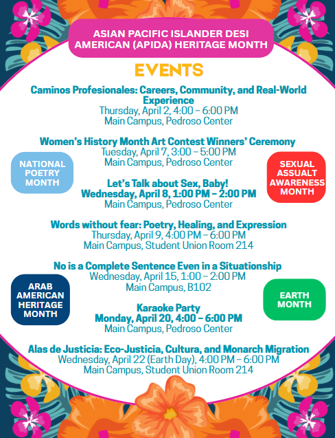 APIDA Heritage month event list