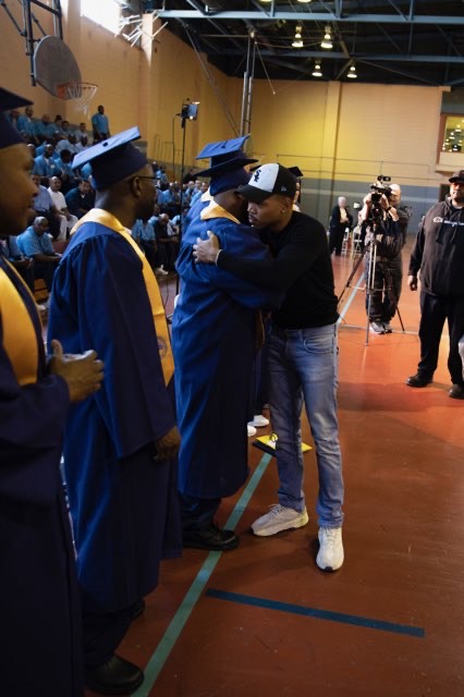 Chance the Rapper greeting graduates