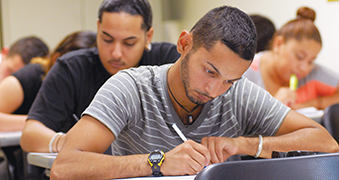 Students in a classroom.