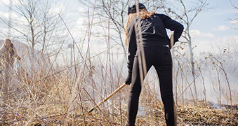 Person working in a field