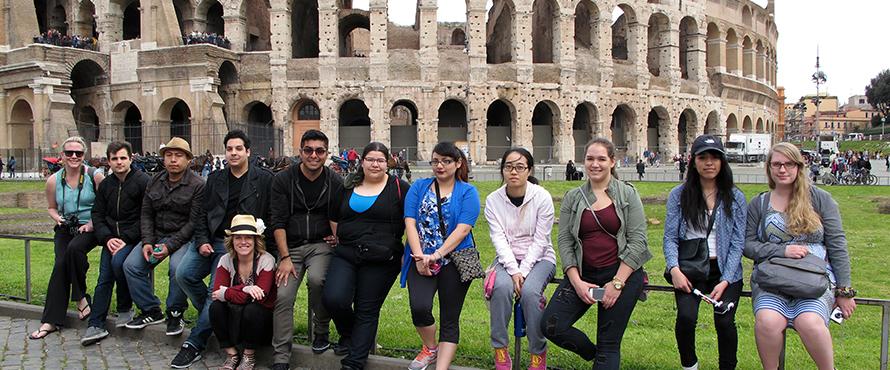 students in rome