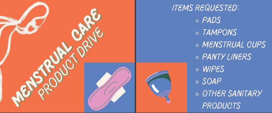 Menstrual drive flyer