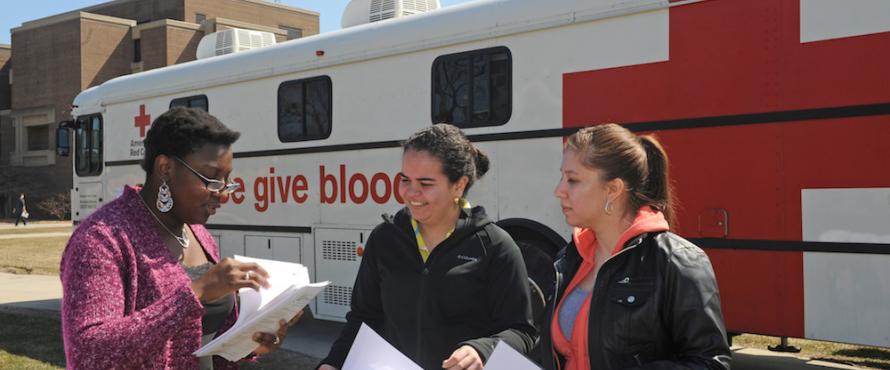 Future Health Professionals hosted a blood drive on the main campus on March 30-31.