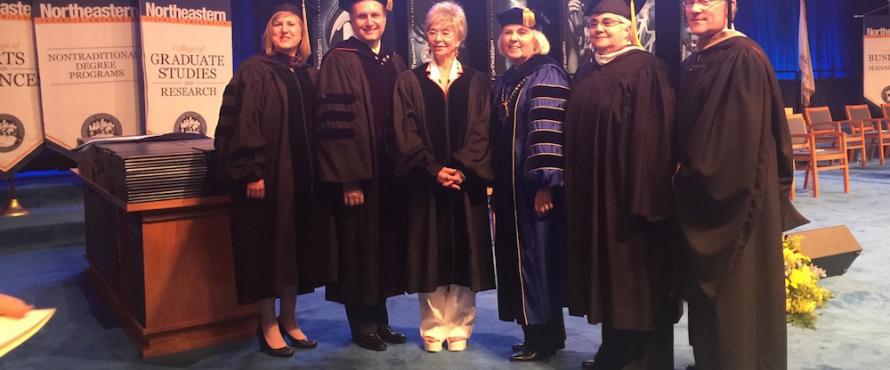 Guest speaker Rita Moreno with NEIU Faculty and Staff