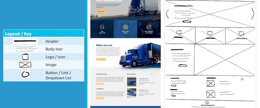 A mockup of Eric Magpantay and Robin Criniere’s website design