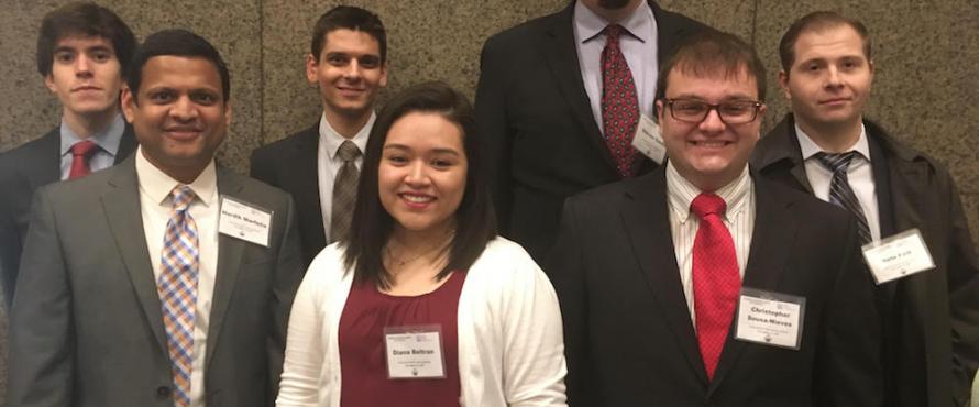 Economics students at the College Fed Challenge