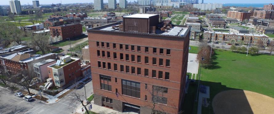 Aerial view of Carruthers Center for Inner City Studies