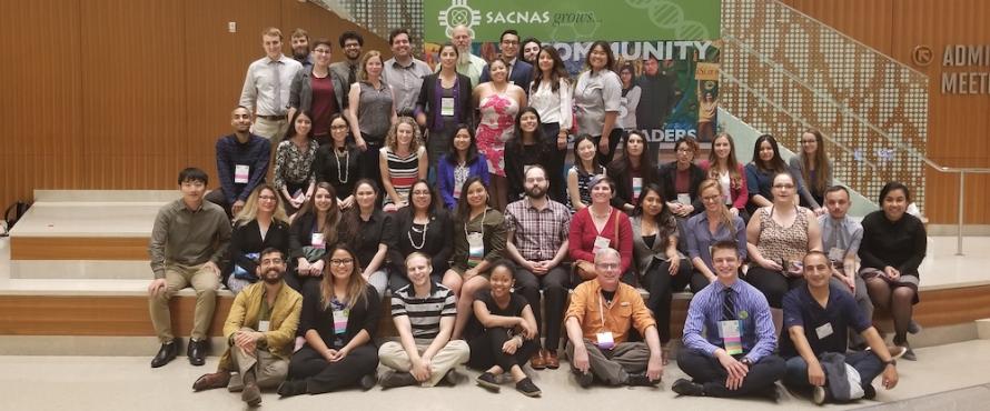 Many of the 47 students and seven faculty and staff members who attended 2018 National Diversity in STEM Conference 