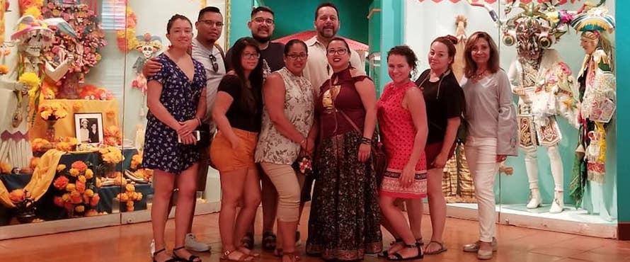 Daniel L. Goodwin College of Education faculty members Ana Gil Garcia and Gabriel Cortez accompanied 10 students in the Educational Leadership: Higher Education master’s degree program on a 10-day trip Puerto Rico