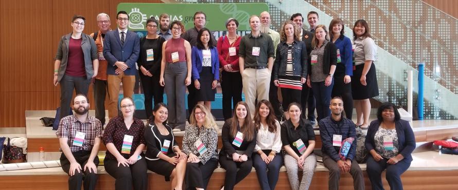 A group of students and faculty at the SACNAS Conference