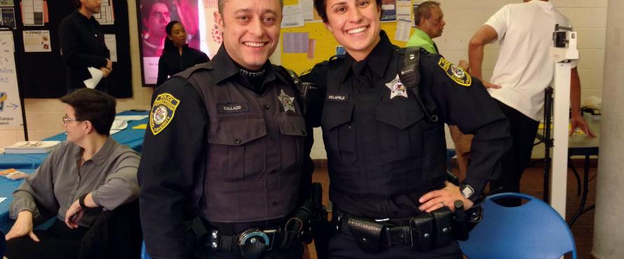 Two Officers Posing 