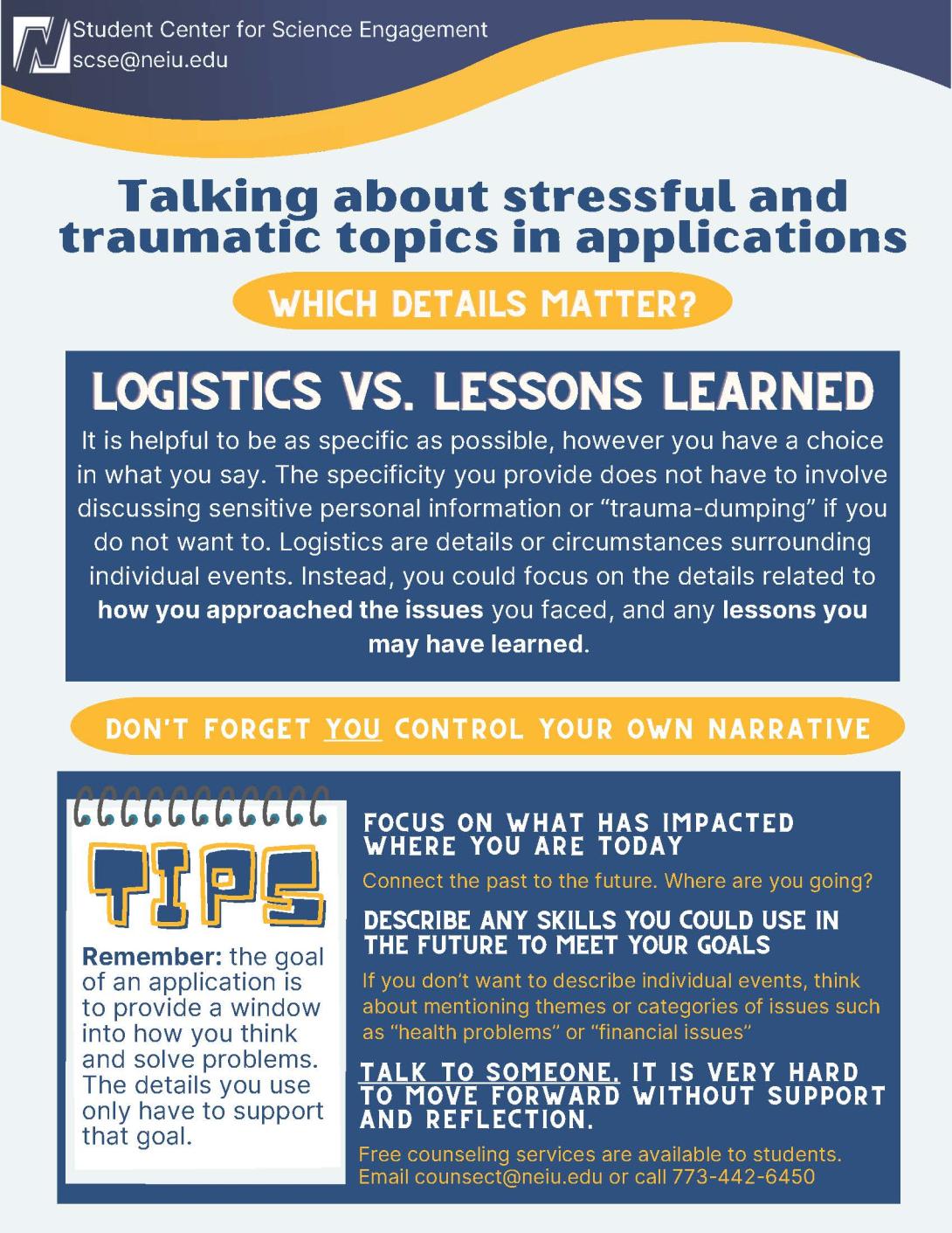 Logistics vs lessons learned