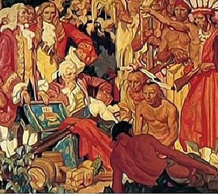 Covered with Night painting section