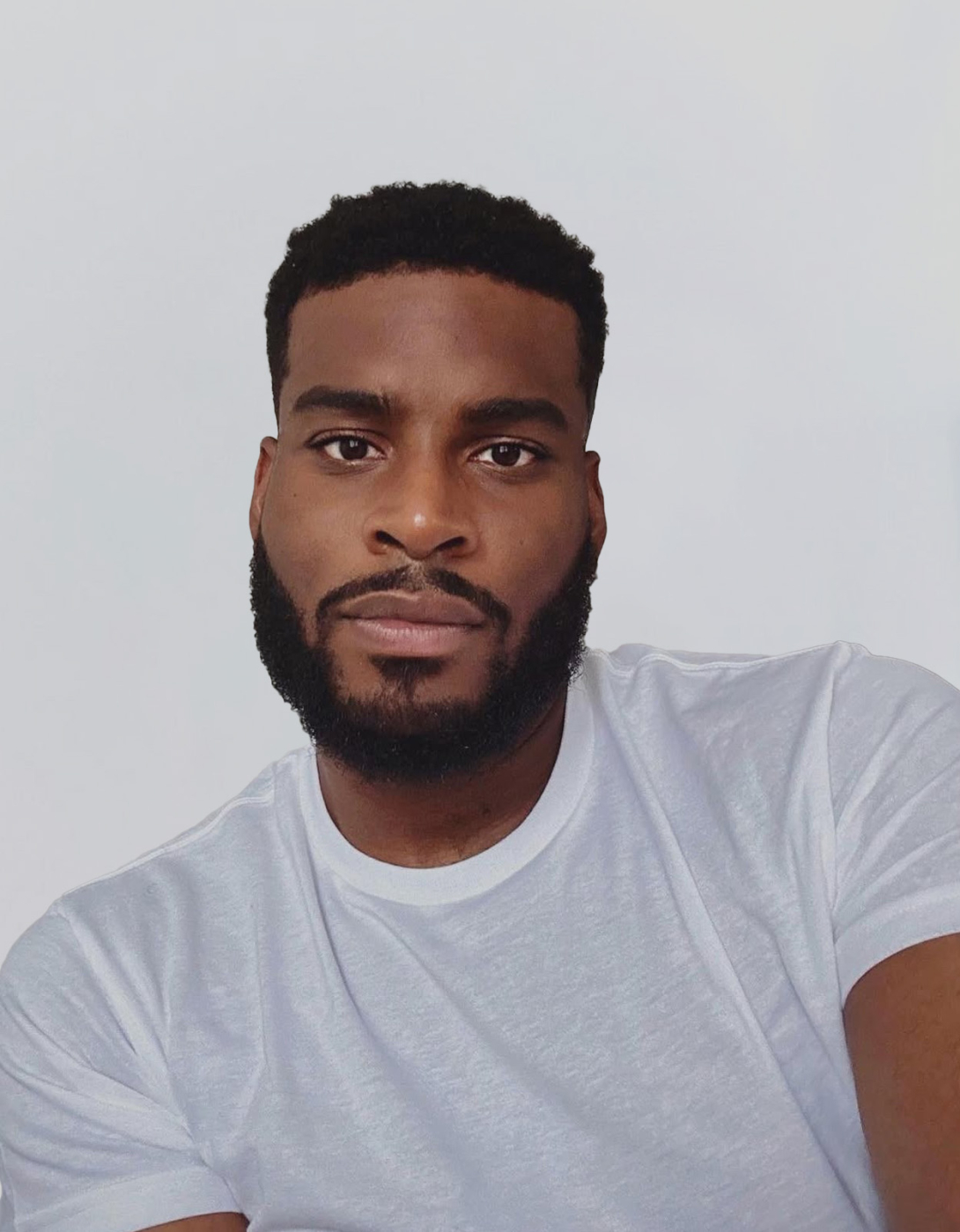 Daniel looks at camera