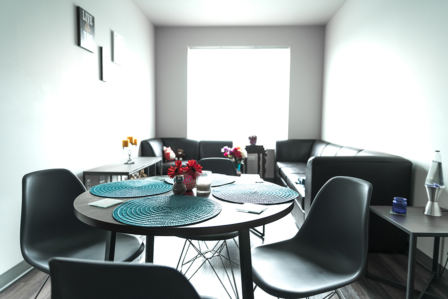 Interior of apartment in the Nest