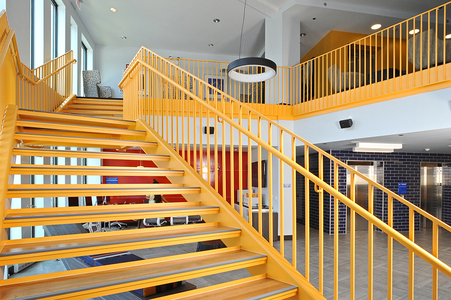 Main staircase in the Nest