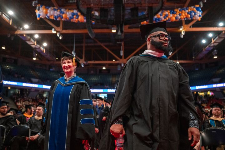 Spring 2026 Commencement Faculty Processing into Ceremony