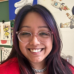 Picture of the student looking into the camera.