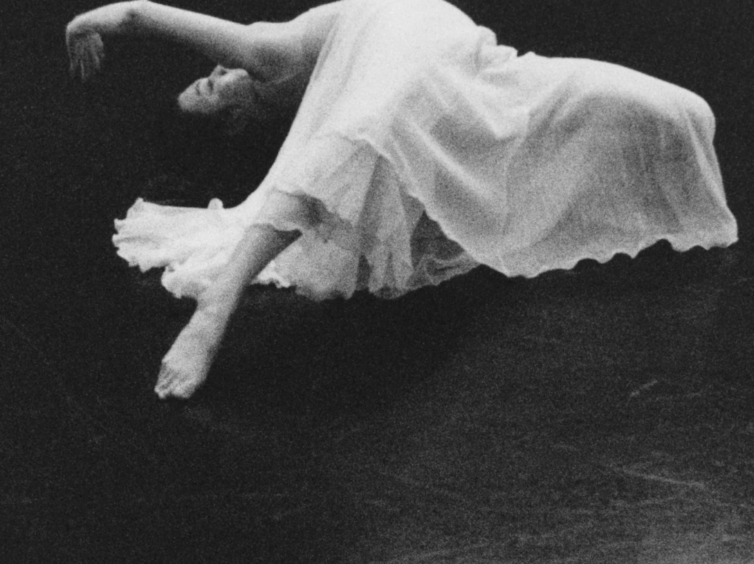 Still from Kioto Aoki Artwork with figure in white dress